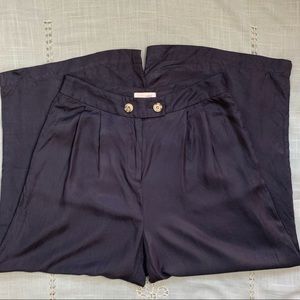 Ecovibe blue wide legged cropped pants